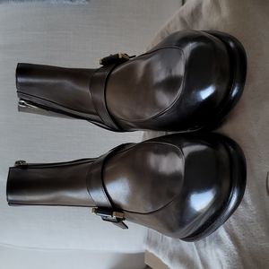 Santoni-leather ankle boots-men size 8 made in Italy